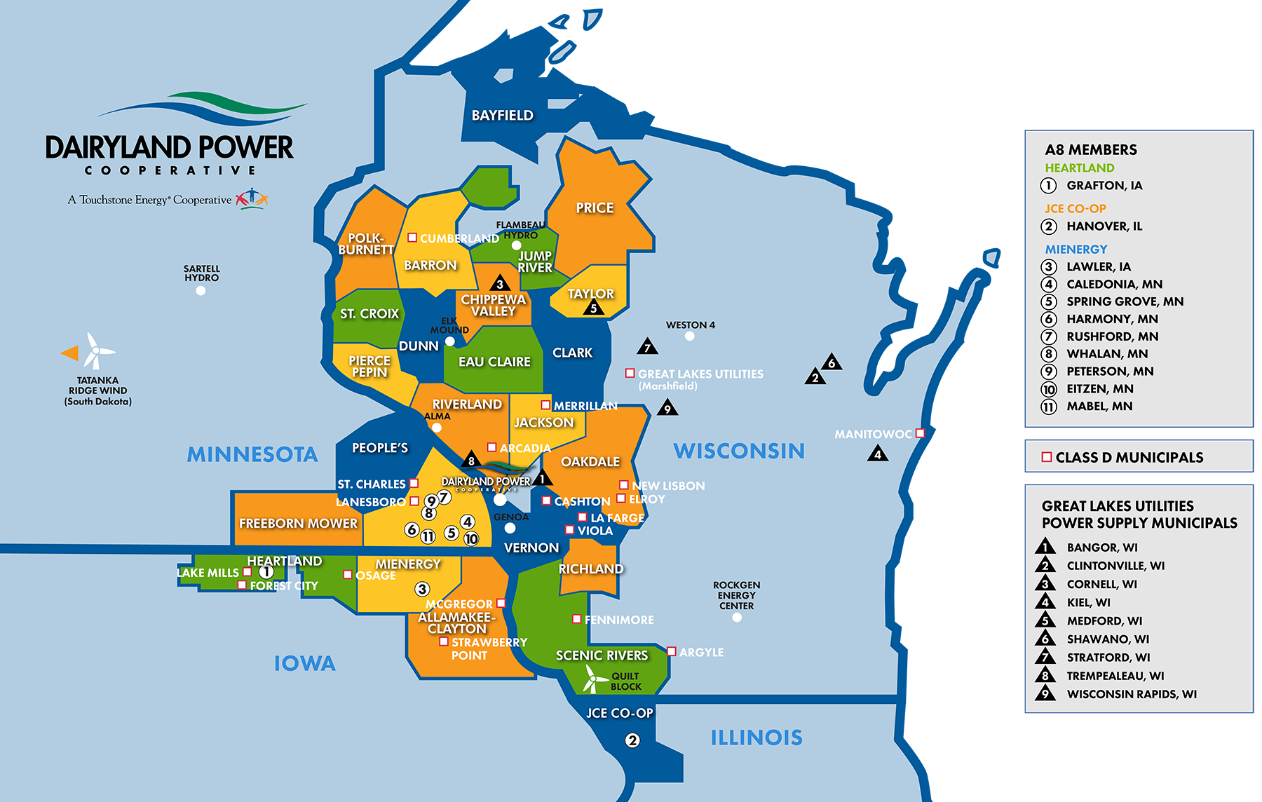 Dairyland System Map 24