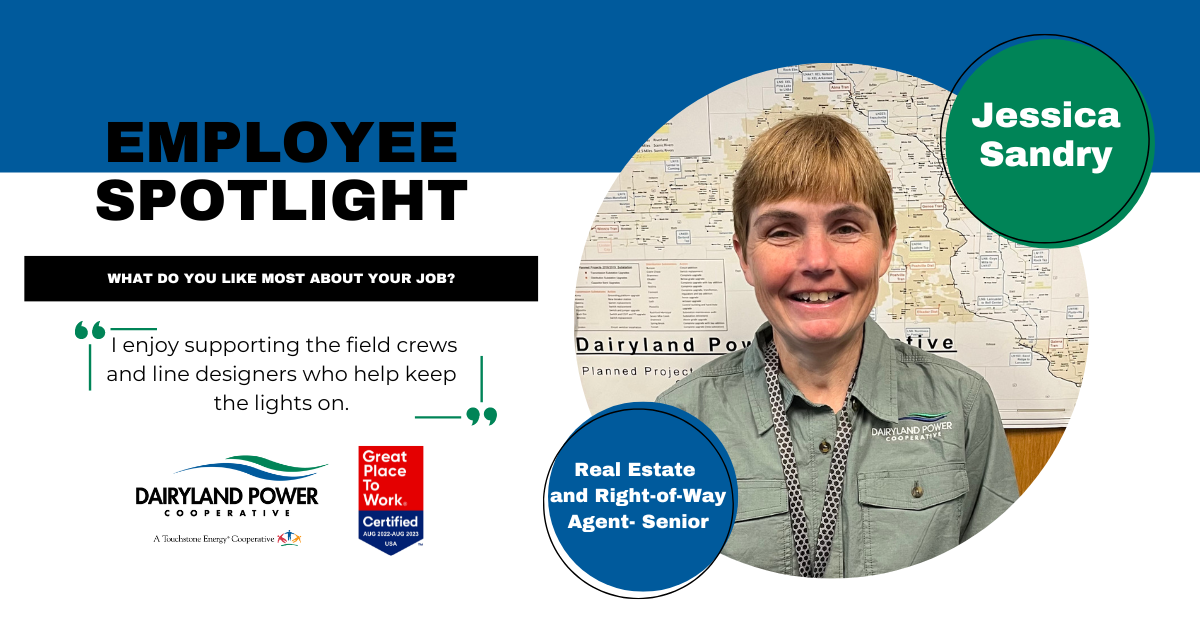 Employee Spotlight - Jessica Sandry | Dairyland Power Cooperative